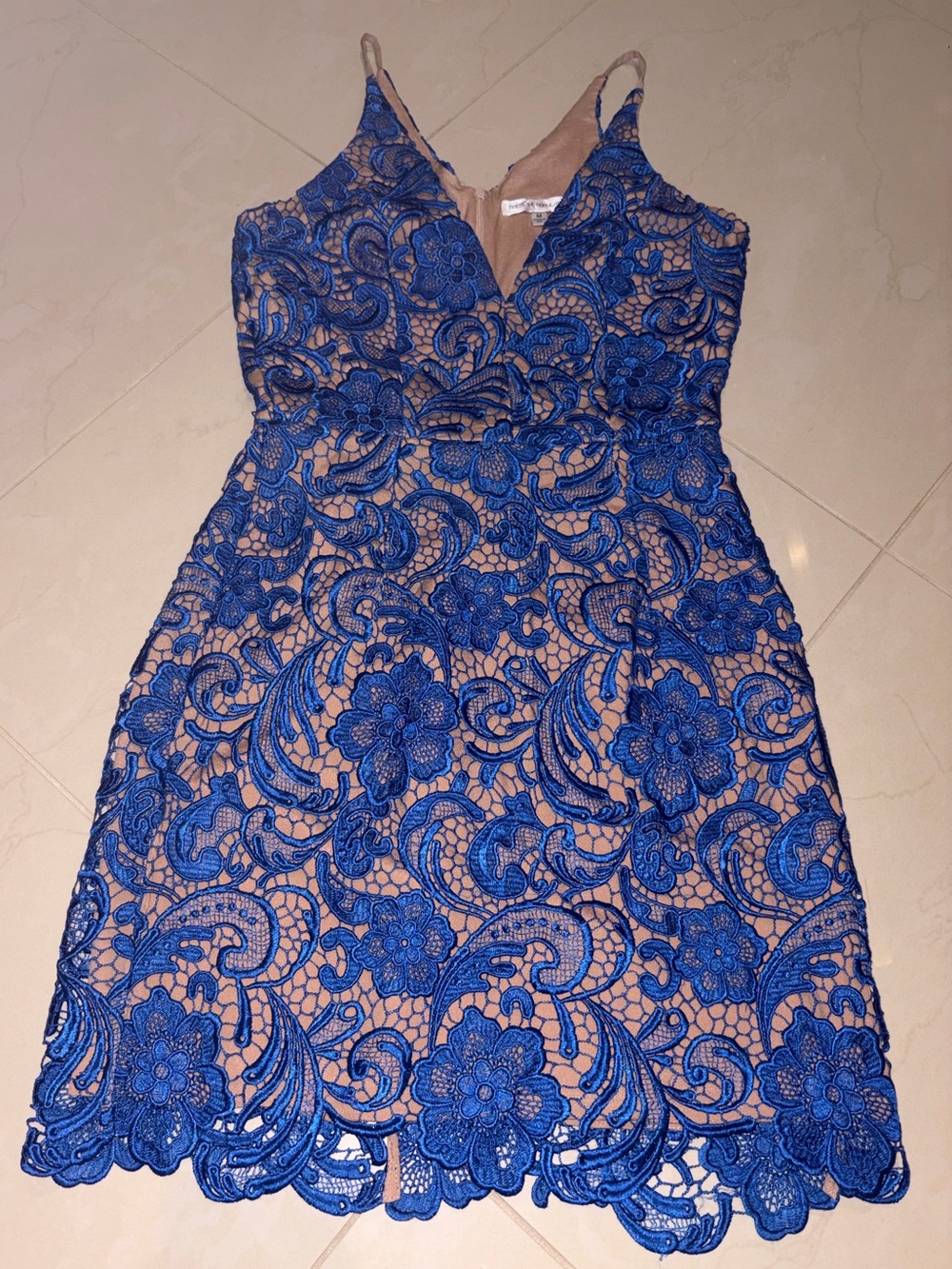 Nwot Dress the Population Allie floral Lace Mini Bodycon Dress